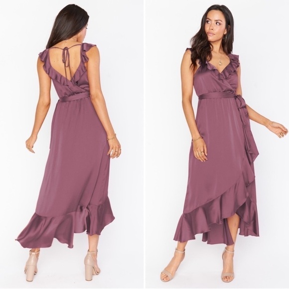 Show Me Your MuMu Dresses & Skirts - Show Me Your MuMu Samantha Ruffle Wrap Dress